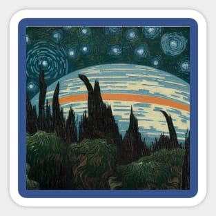 Starry Night in Kashyyyk Sticker